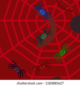 Halloween spider vector illustration
