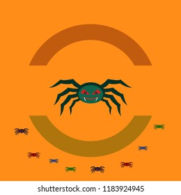 Halloween spider vector illustration