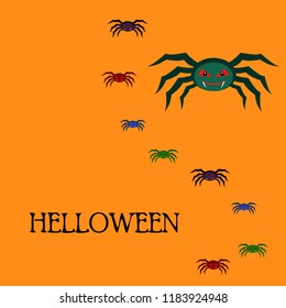 Halloween spider vector illustration