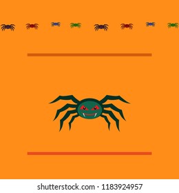 Halloween spider vector illustration