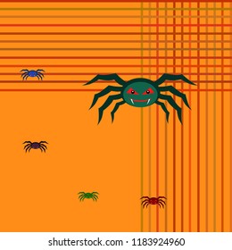 Halloween spider vector illustration