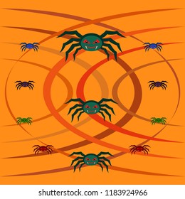 Halloween spider vector illustration