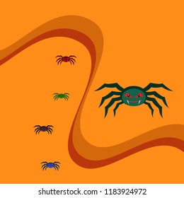 Halloween spider vector illustration