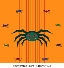 Halloween spider vector illustration