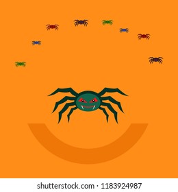 Halloween spider vector illustration