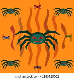 Halloween spider vector illustration