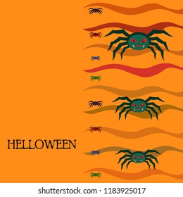 Halloween spider vector illustration