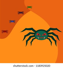 Halloween spider vector illustration