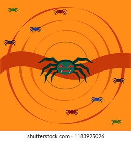 Halloween spider vector illustration
