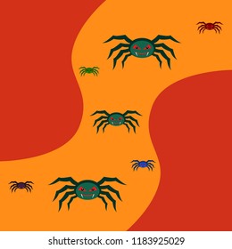 Halloween spider vector illustration