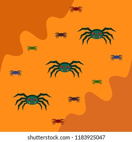 Halloween spider vector illustration