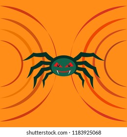 Halloween spider vector illustration