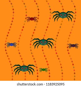 Halloween spider vector illustration