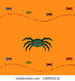 Halloween spider vector illustration