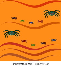 Halloween spider vector illustration