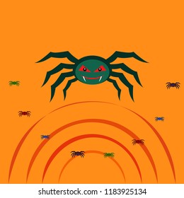 Halloween spider vector illustration