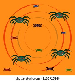 Halloween spider vector illustration