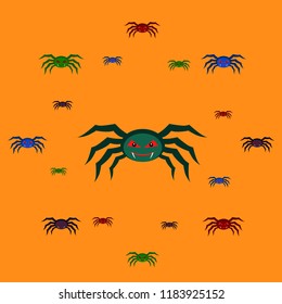 Halloween spider vector illustration