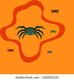 Halloween spider vector illustration