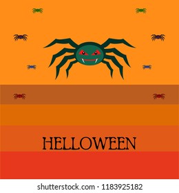 Halloween spider vector illustration