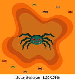 Halloween spider vector illustration