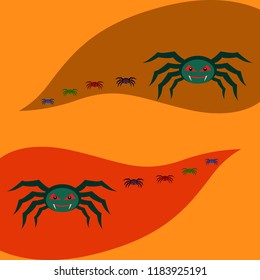 Halloween spider vector illustration