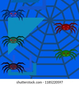 Halloween spider vector illustration