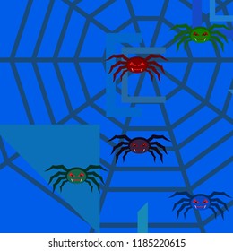 Halloween spider vector illustration