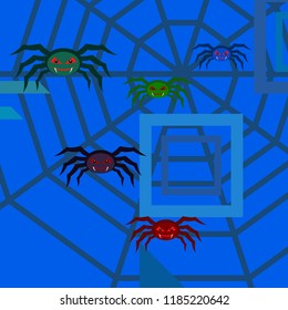 Halloween spider vector illustration
