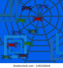 Halloween spider vector illustration