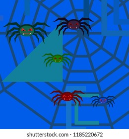 Halloween spider vector illustration