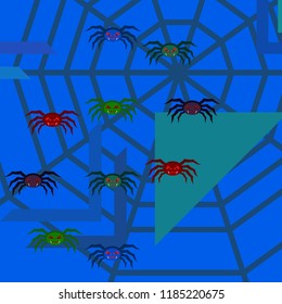 Halloween spider vector illustration