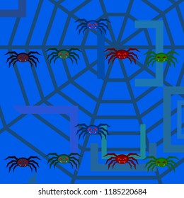 Halloween spider vector illustration