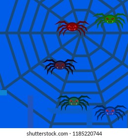 Halloween spider vector illustration