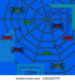 Halloween spider vector illustration