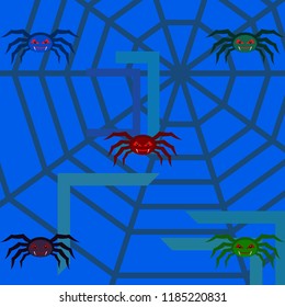 Halloween spider vector illustration