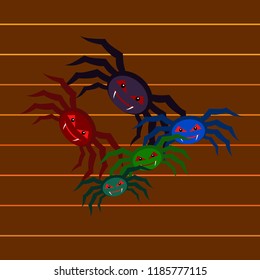 Halloween spider vector illustration