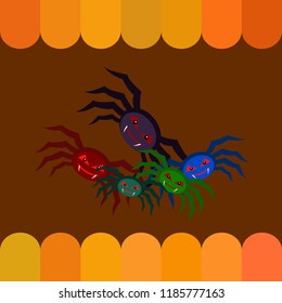 Halloween spider vector illustration