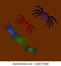 Halloween spider vector illustration
