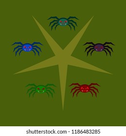 Halloween spider vector illustration
