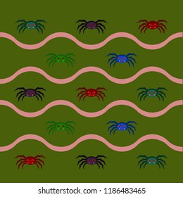 Halloween spider vector illustration