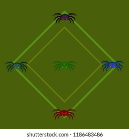 Halloween spider vector illustration