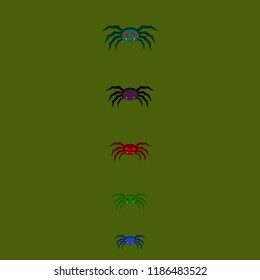 Halloween spider vector illustration