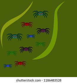 Halloween spider vector illustration