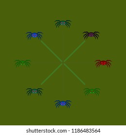 Halloween spider vector illustration