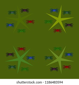 Halloween spider vector illustration