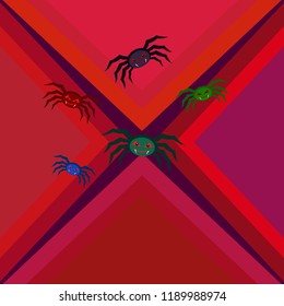 Halloween spider vector illustration