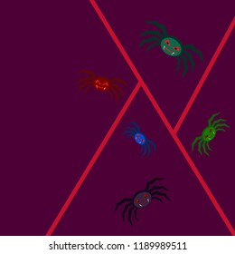 Halloween spider vector illustration