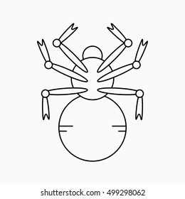 Halloween Spider vector illustration. vector icon