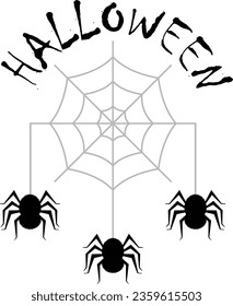 Halloween-Vektorbild oder Clipart